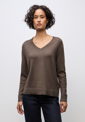 STREET ONE Sweater in Brown: front
