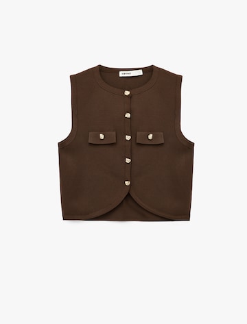 Koton Suit Vest in Brown: front