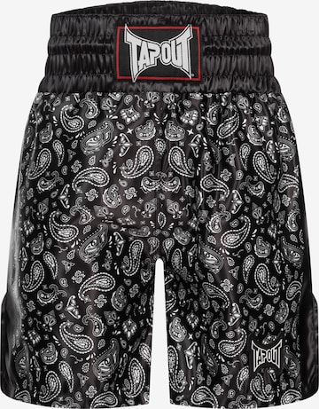 TapoutLoosefit Sportske hlače 'Moreno' - crna boja: prednji dio