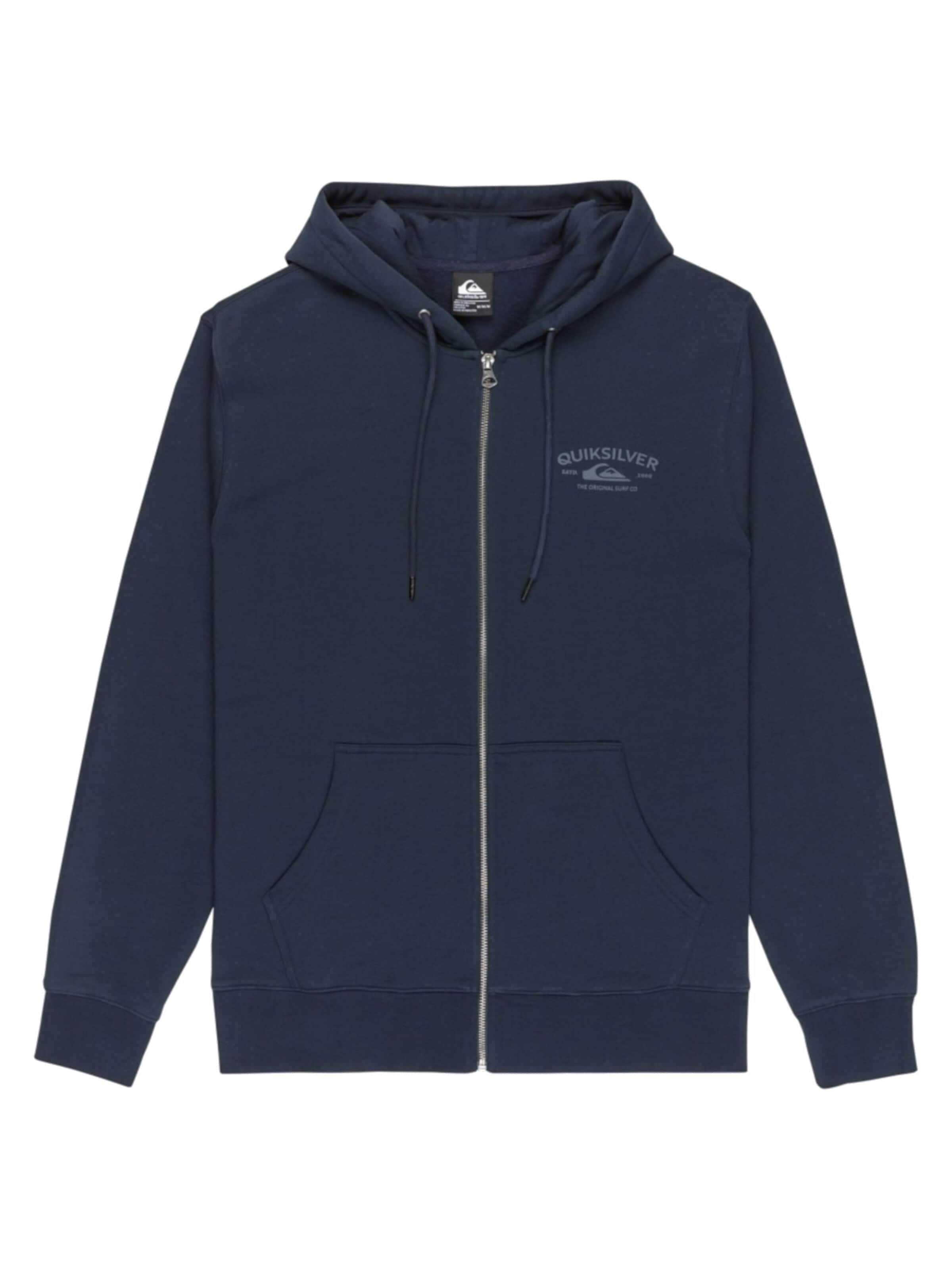 QUIKSILVER Sweatshirt 'Quiksilver Chest Logo Zip Hoodie' in M in Dark blue, Item view