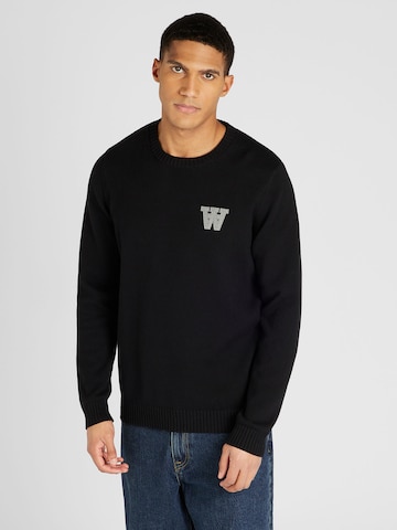 Pull-over 'Tay AA' WOOD WOOD en noir : devant