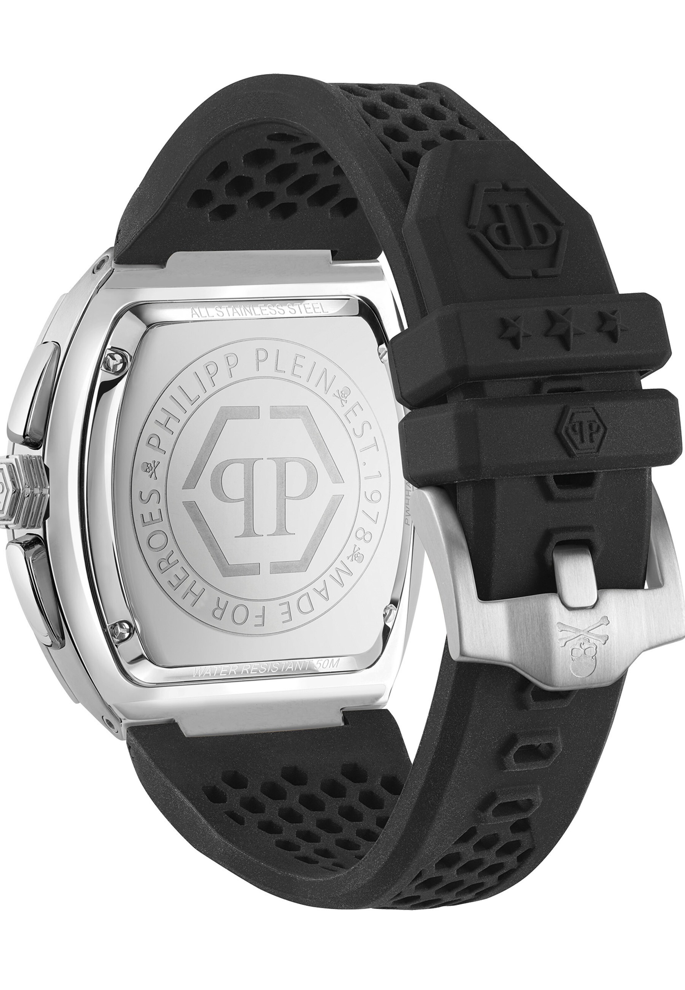 Philipp Plein Watches Analoog horloge ' HEXAGON PHANTOM ' in Zwart