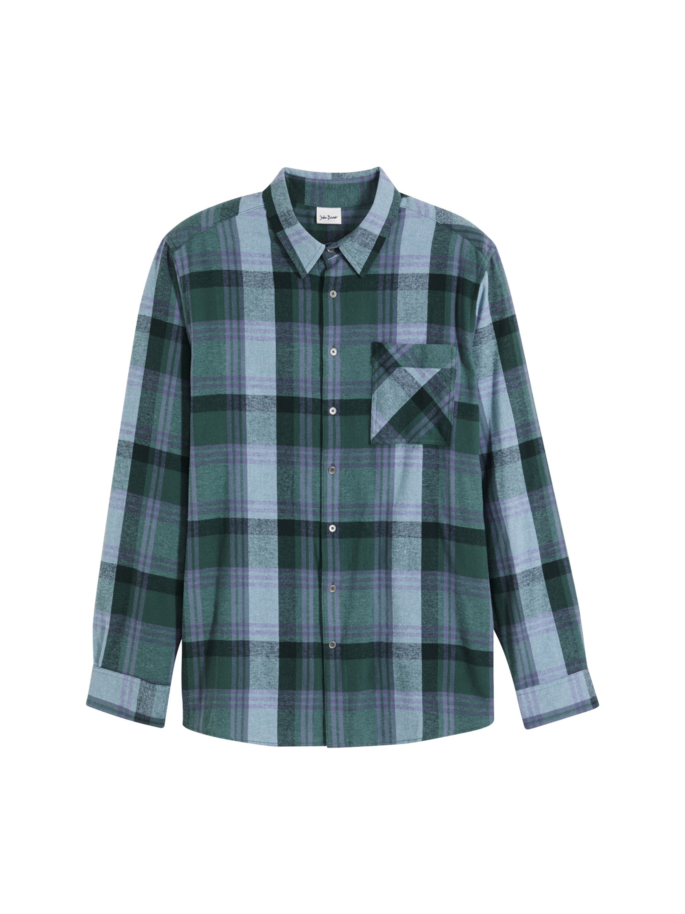 bonprix Regular Fit Hemd in Grün: Vorderseite