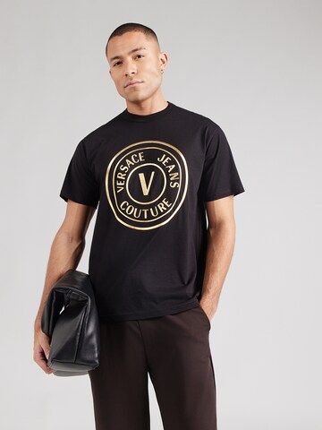 Versace Jeans Couture Μπλουζάκι σε μαύρο: μπροστά