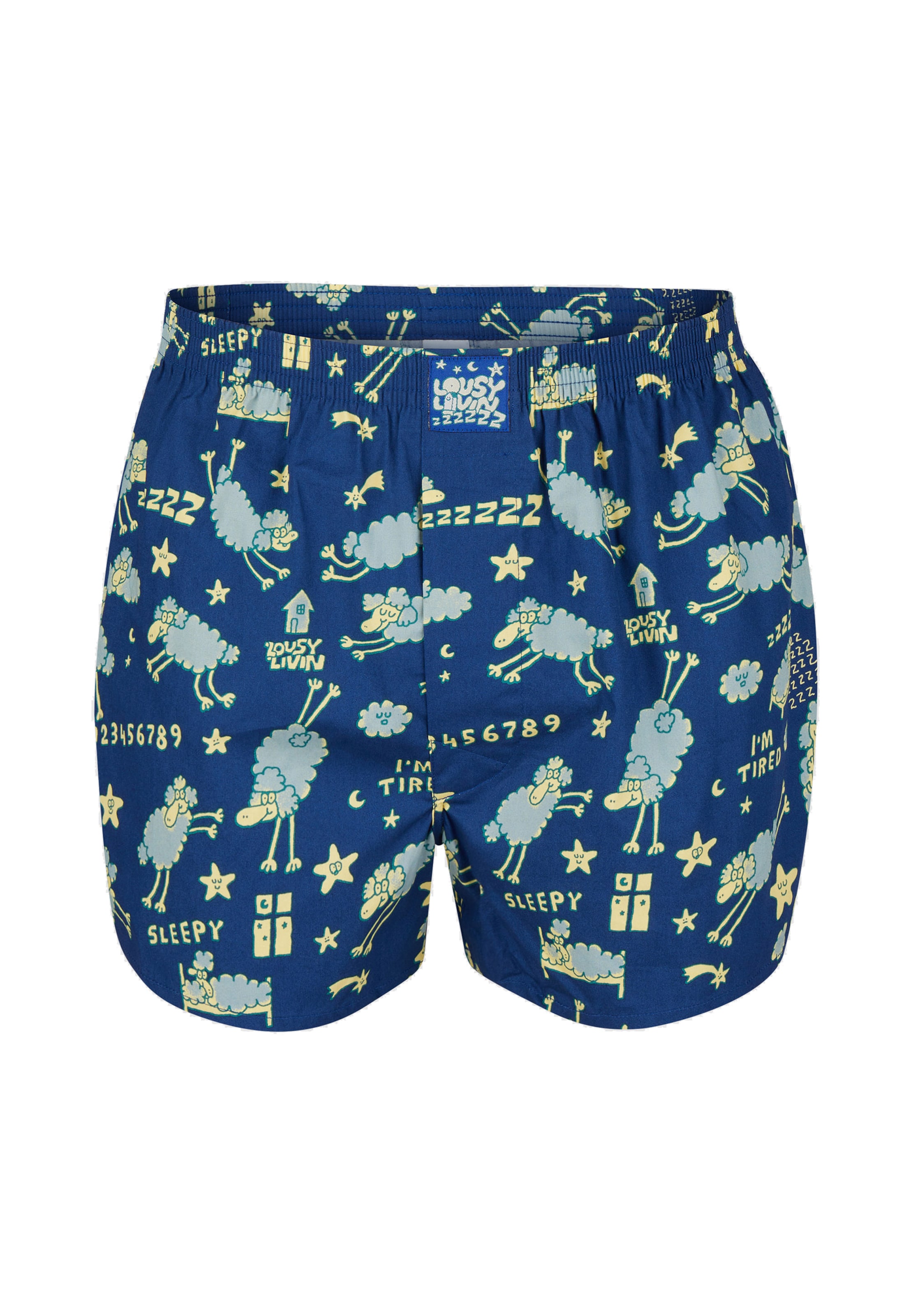 Lousy Livin Boxershorts Set 'Animal' in Blau