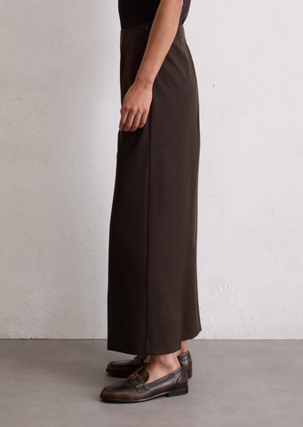 Marc O'Polo Wide Leg Hose in Braun