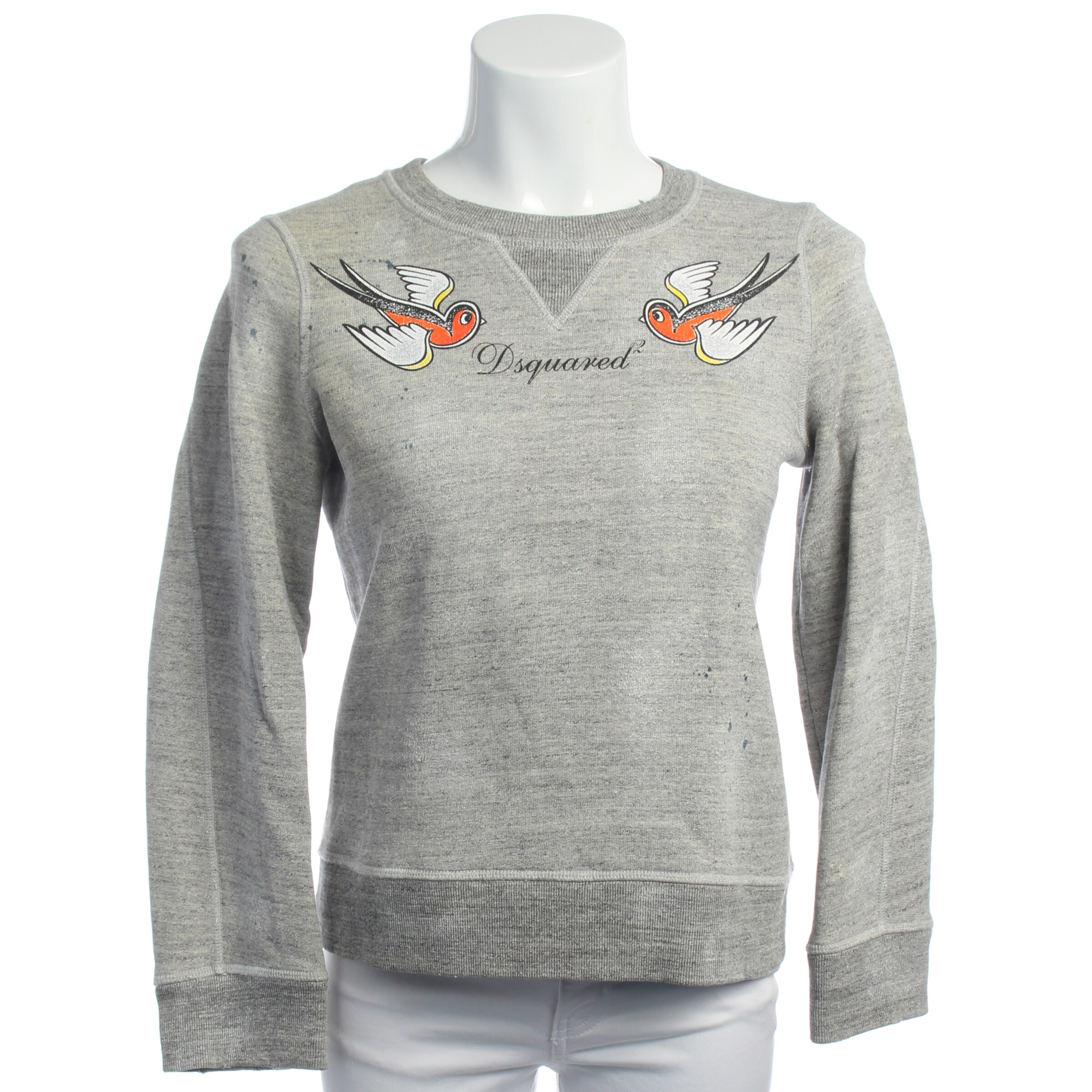 DSQUARED2 Sweatshirt & Zip-Up Hoodie in XS in Grey: front