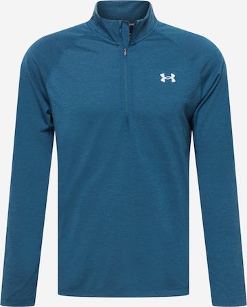 UNDER ARMOUR Functioneel shirt 'Streaker' in Blauw: voorkant