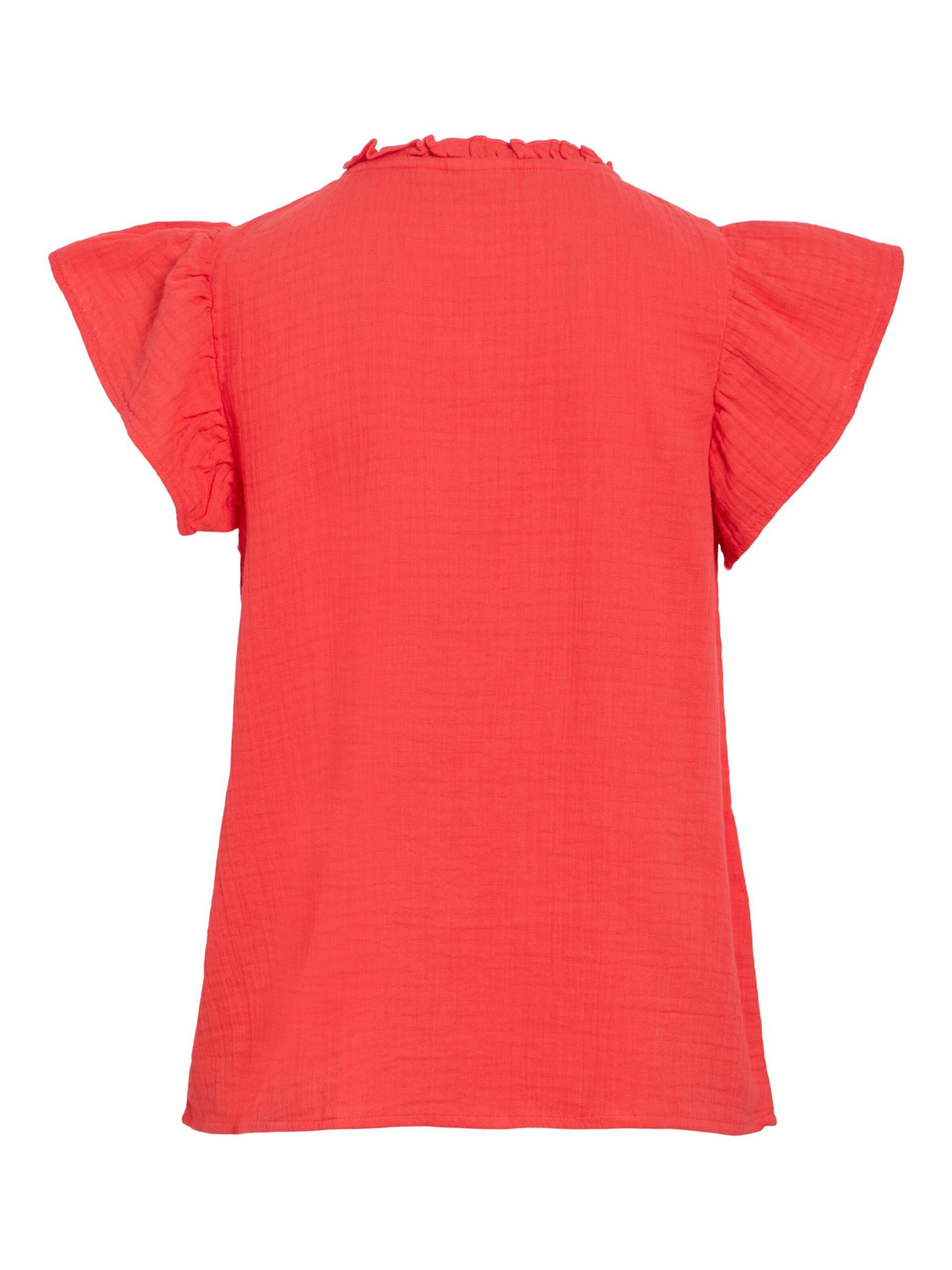 VILA Bluse 'VILANIA' i rød