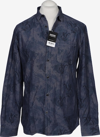 Dansk Bomuldskompagni Hemd L in Blau: Vorderseite