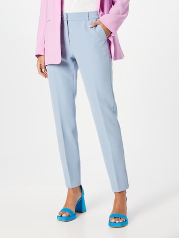 BRUUNS BAZAAR Regular Trousers with creases 'Rubysus Linea' in Blue: front