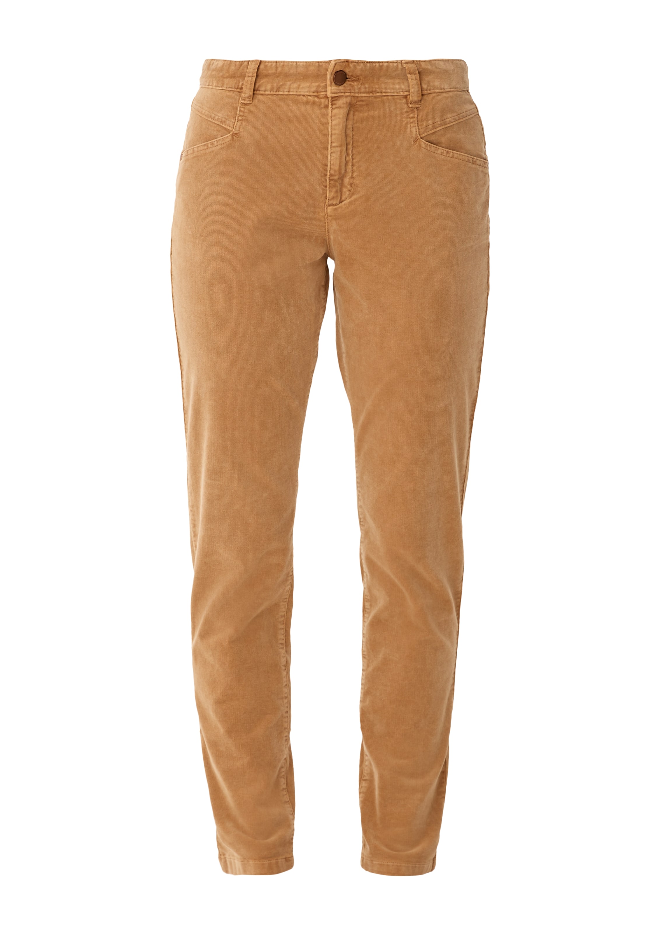 s.Oliver Tapered Broek in Bruin: voorkant
