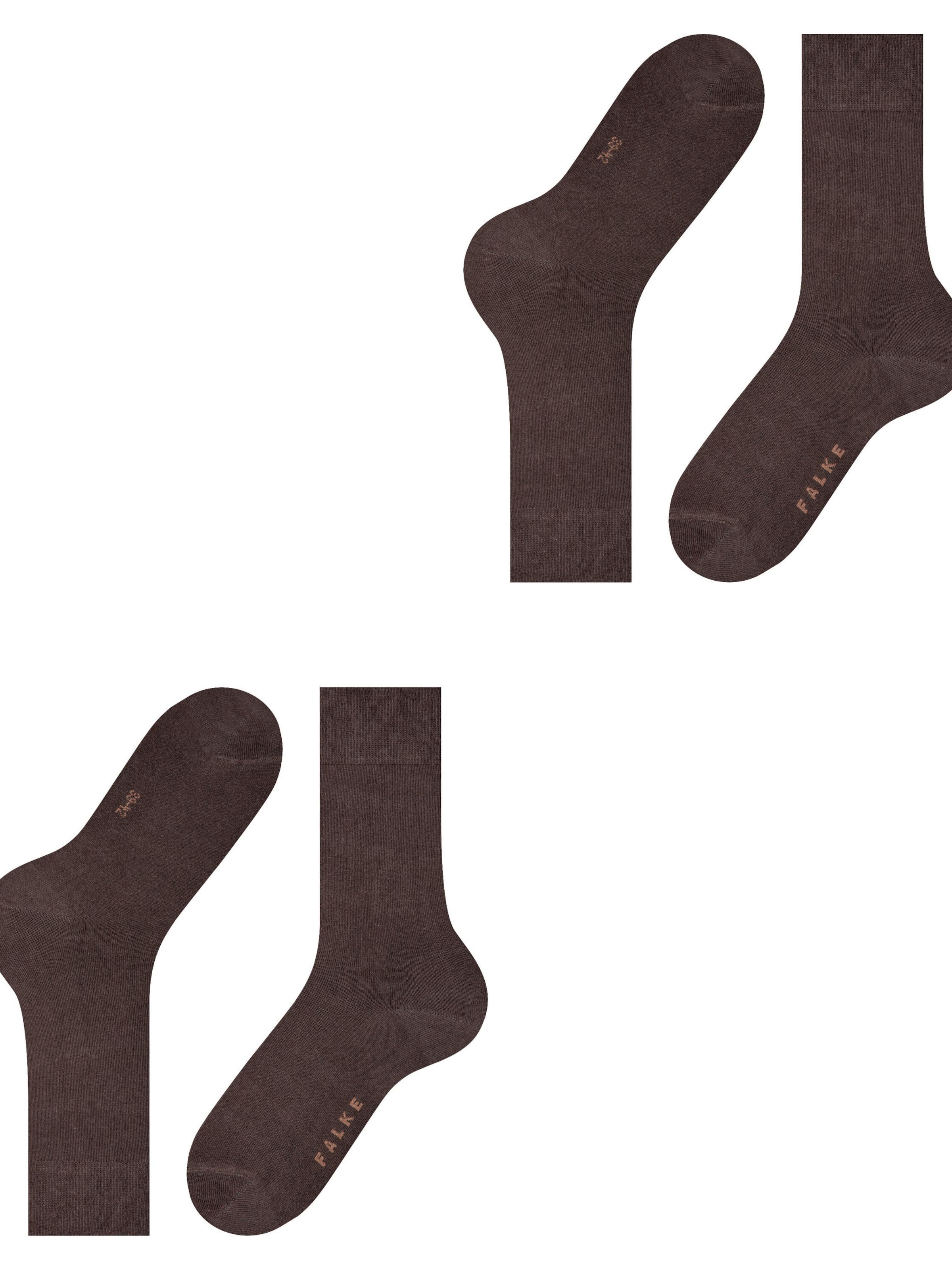 FALKE Socks 'Swing 2-Pack' in Brown