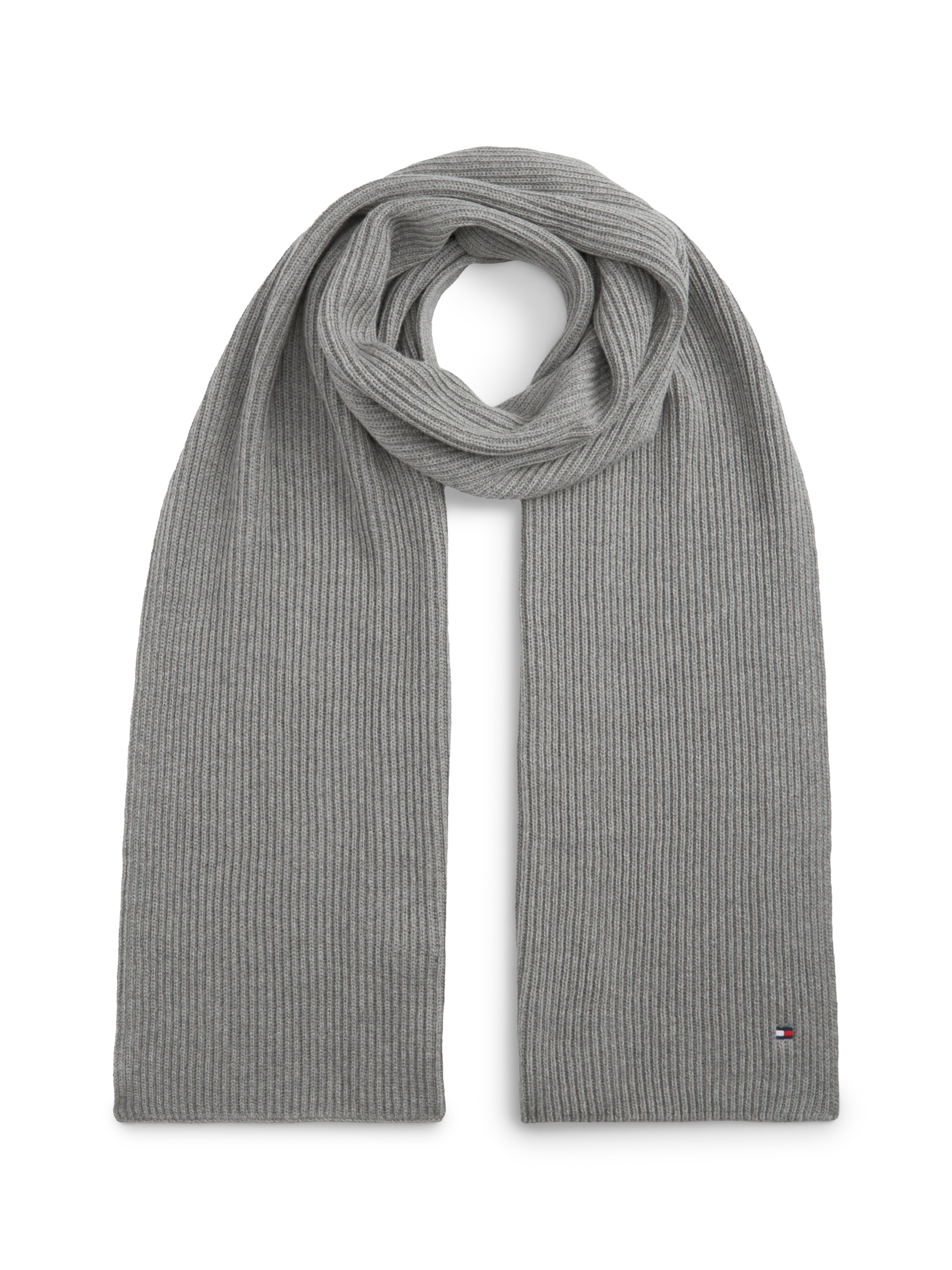 TOMMY HILFIGER Schal in Grau: Vorderseite