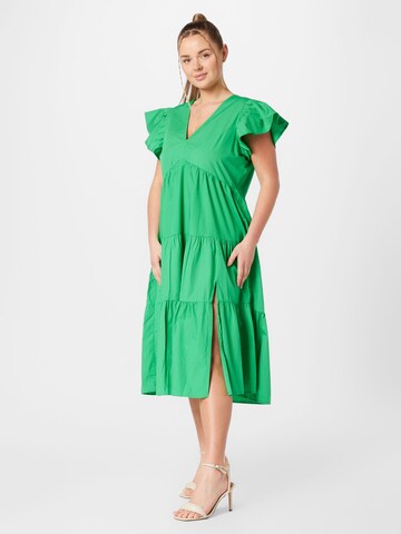 Vero Moda Curve Kleid 'Jarlotte' in Grün