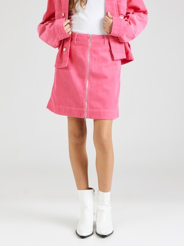 MADS NORGAARD COPENHAGEN Skirt 'Riva' in Pink: front