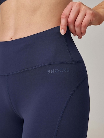 SNOCKS Skinny Sportbroek in Blauw