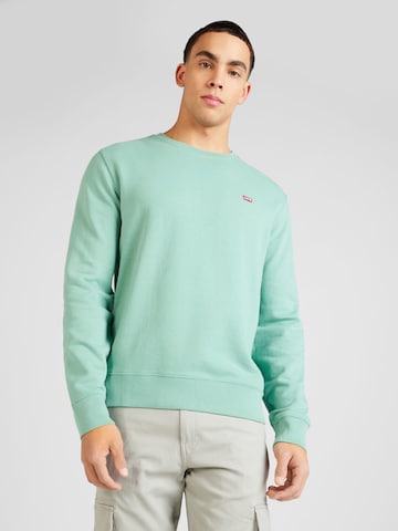 LEVI'S ® Regular fit Sweatshirt 'The Original HM Crew' in Green: front