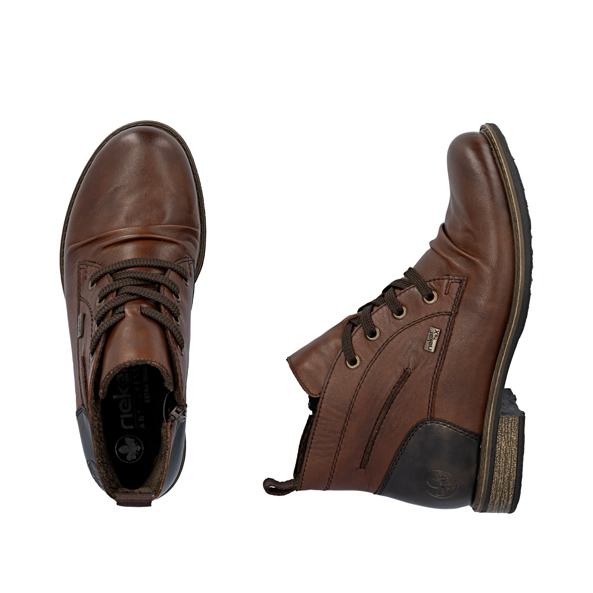 Bottines à lacets ' 74804 ' Rieker en marron