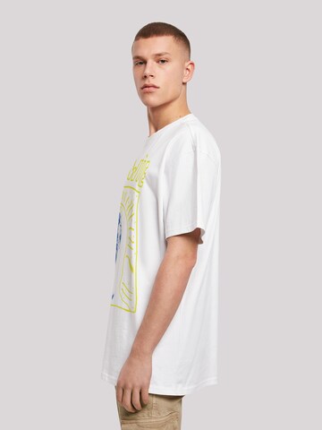 F4NT4STIC Shirt 'David Bowie Rock Music Band 90s' in White