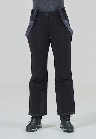 Whistler Regular Workout Pants 'Yarra' in Black: front