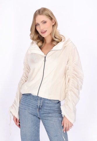 DreiMaster Maritim - Chaqueta de entretiempo en blanco: frente