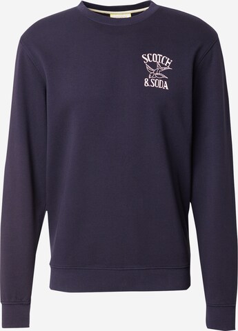 SCOTCH & SODA Sweatshirt in Blauw: voorkant