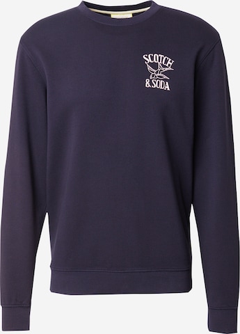 SCOTCH & SODA Sweatshirt in Blau: predná strana