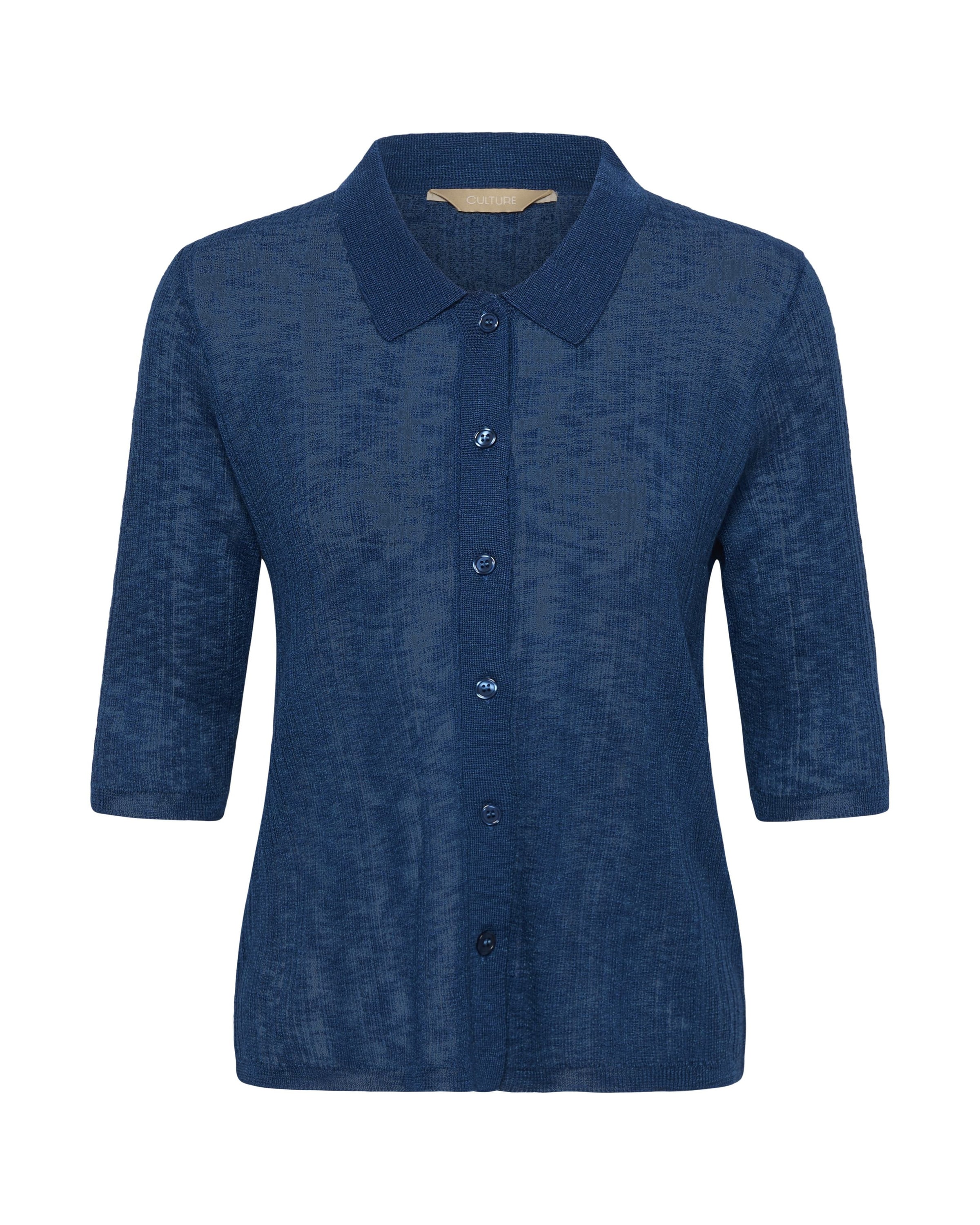 CULTURE Bluse 'CUaugustine' in Blau: Vorderseite