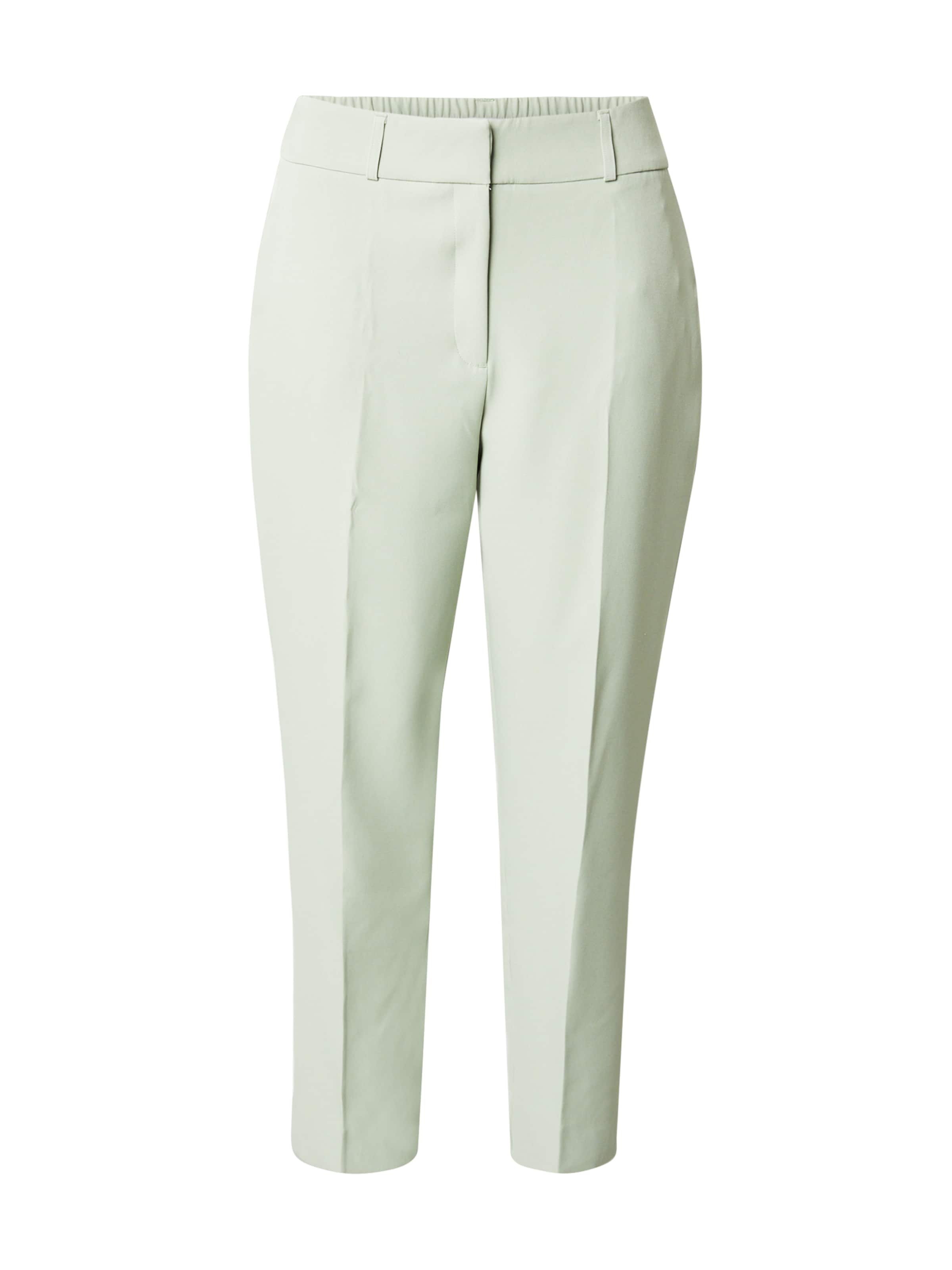 ONLY Carmakoma - Slimfit Calças com vincos em verde: frente