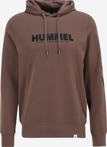 Hummel Sportovní mikina 'Legacy' – hnědá: přední strana