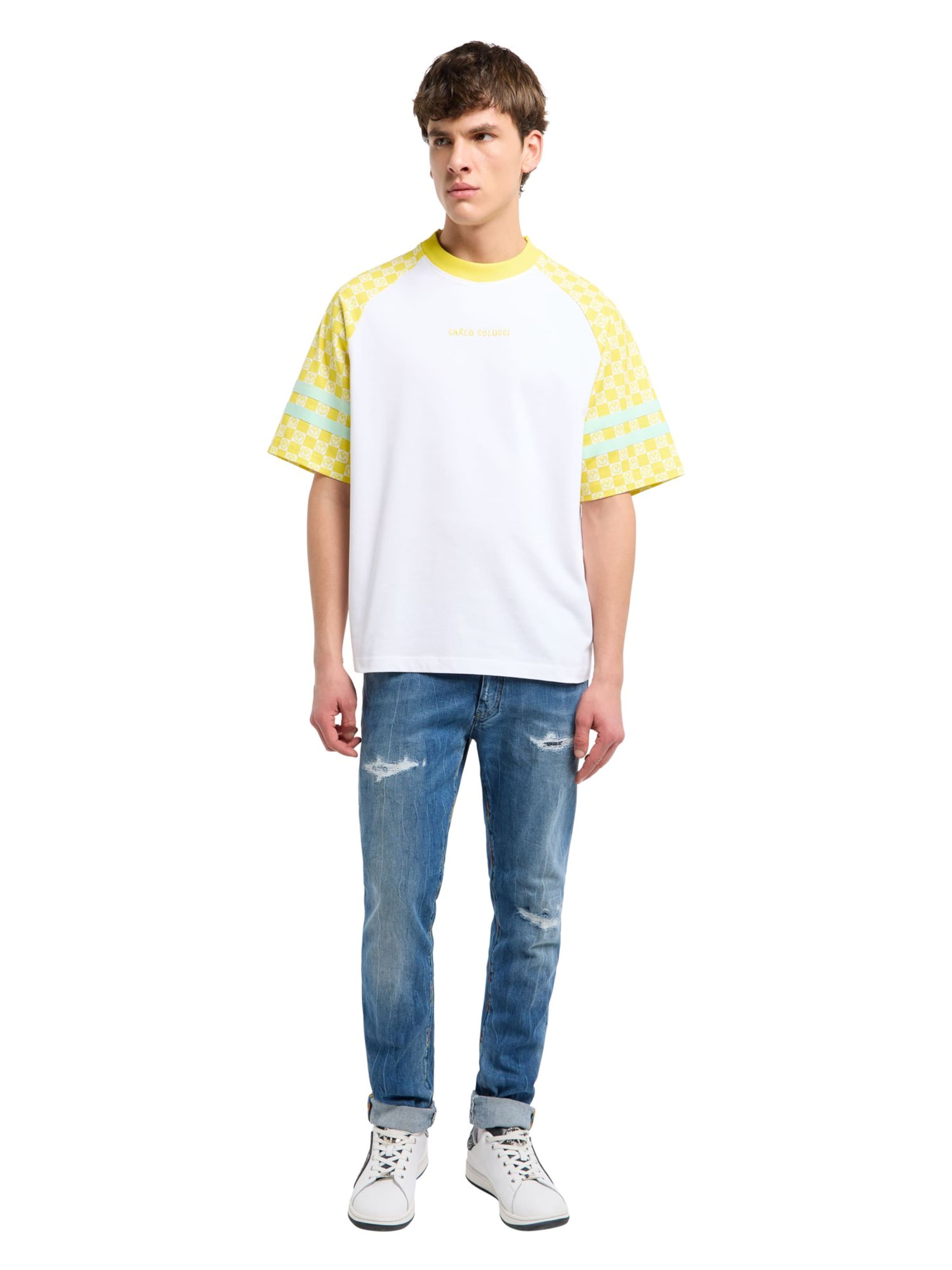T-Shirt 'Federzoni' Carlo Colucci en blanc
