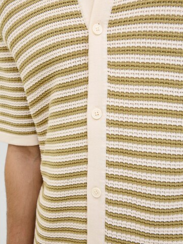 JACK & JONES Πλεκτή ζακέτα 'JORAlmeria' σε μπεζ
