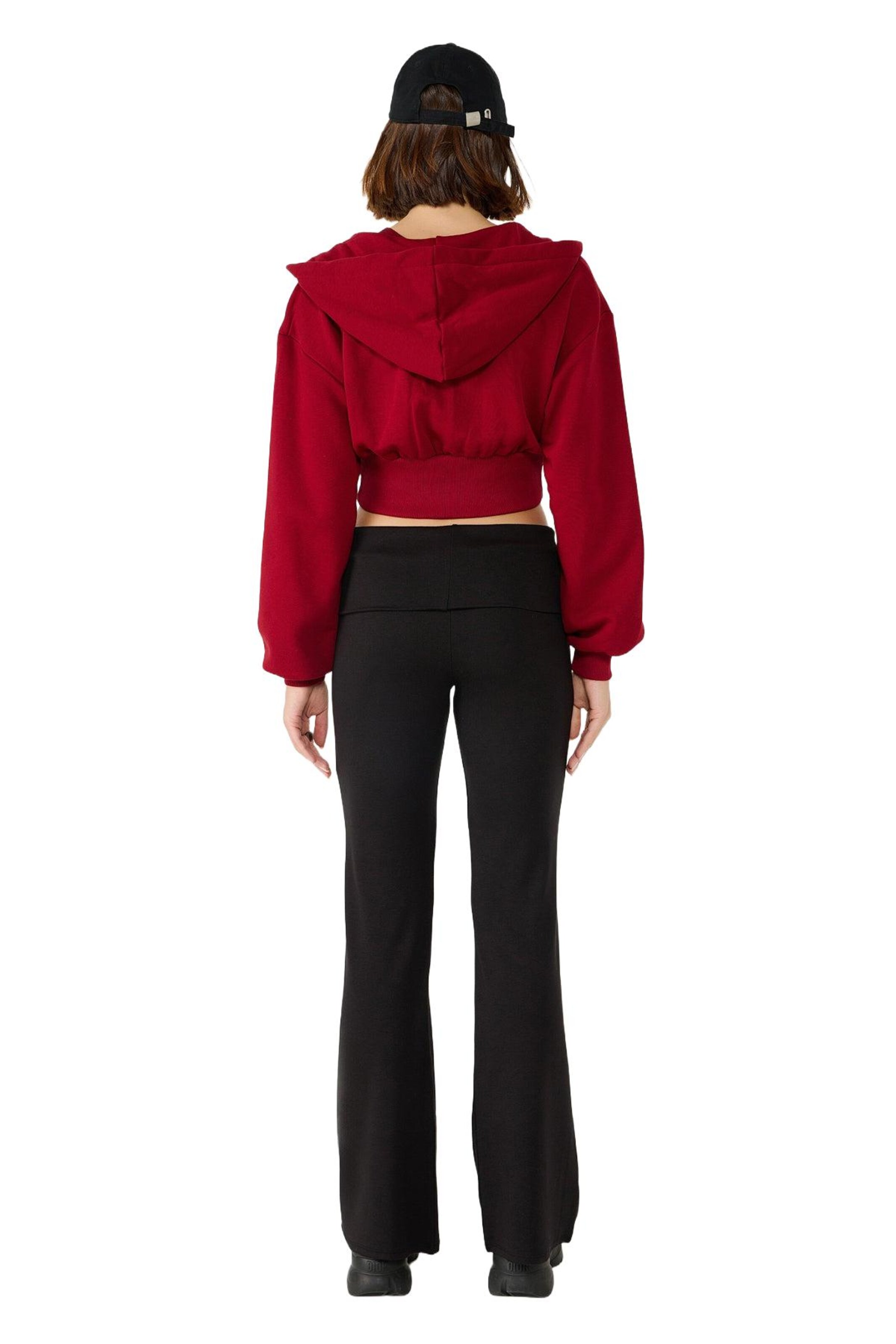 Alexa Dash Flared Trousers in Black