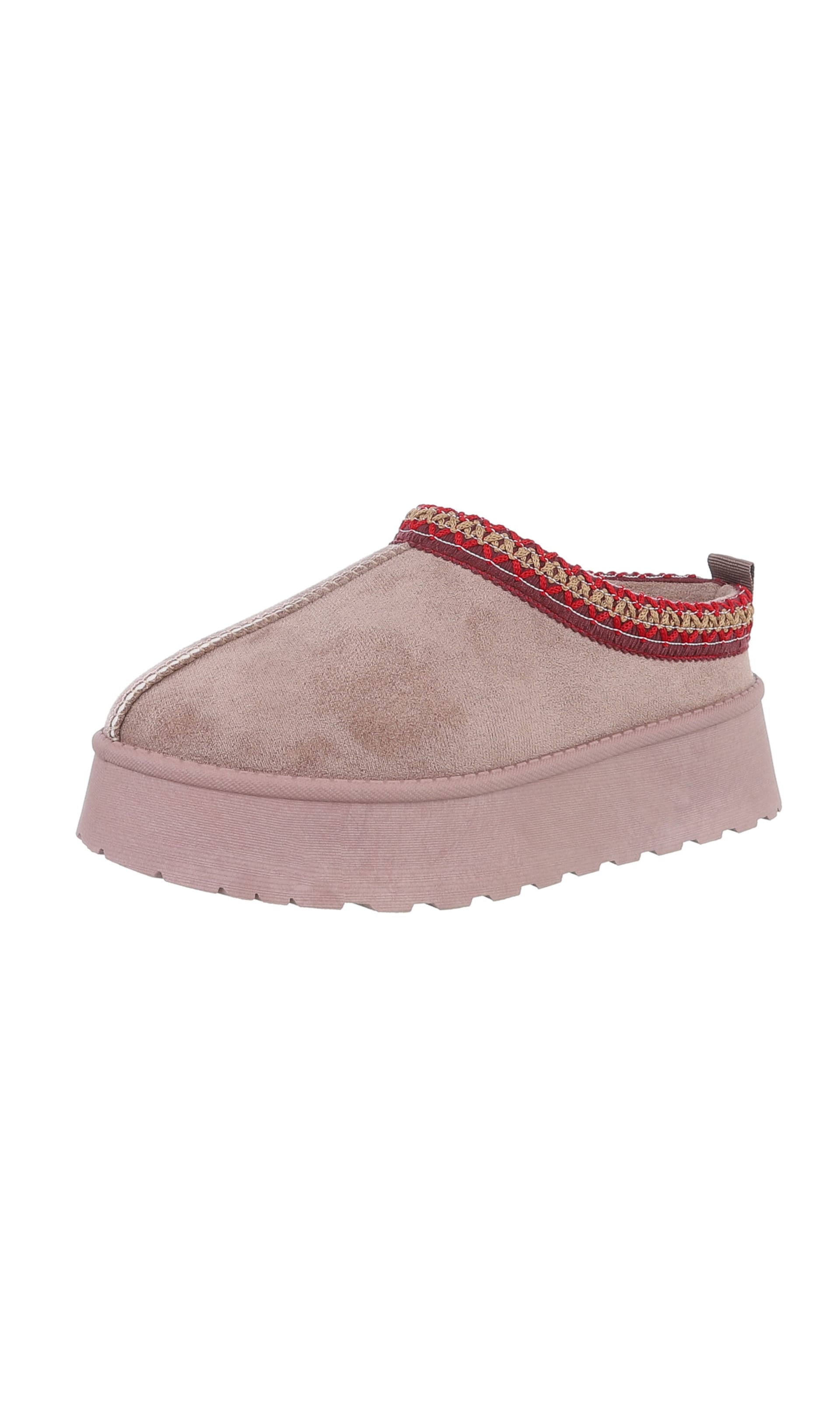 Ital-Design Pantolette in Pink: Vorderseite