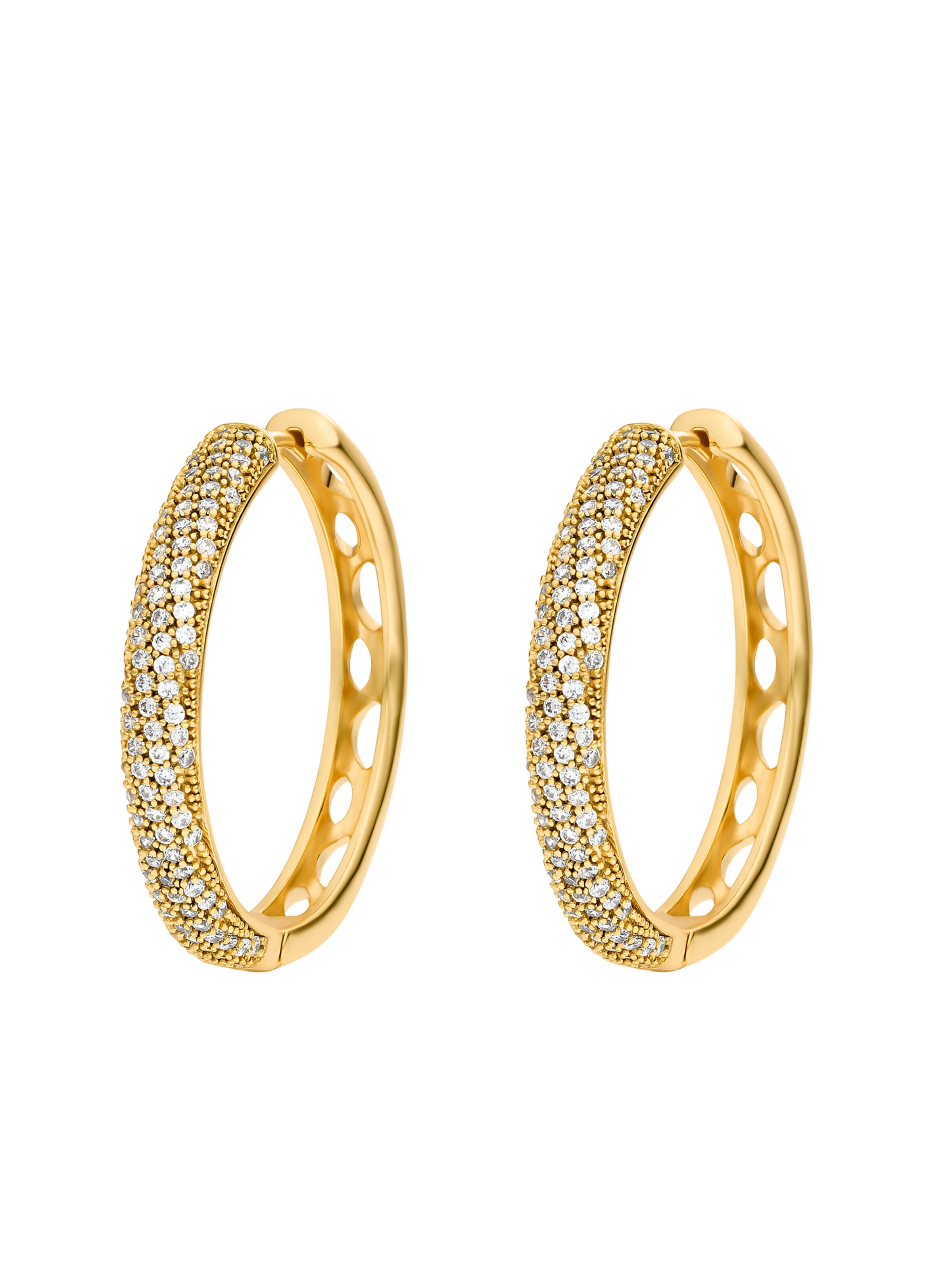 Heideman Ohrschmuck 'Willow' in Gold: Vorderseite