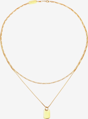 KUZZOI Necklace 'Dog Tag' in Gold: front