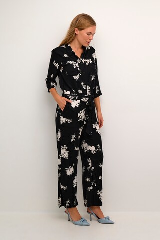 Kaffe Jumpsuit 'Rutie ' in Zwart: voorkant