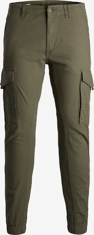 JACK & JONES Tapered Cargo trousers 'Paul' in Green: front