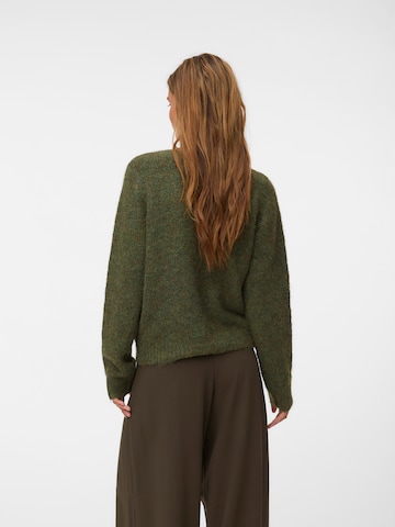 VERO MODA Knit Cardigan 'VMNOVAH' in Green