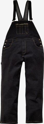 John F. Gee Regular Latzjeans in Schwarz: predná strana