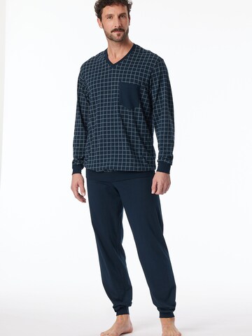 SCHIESSER - Pijama largo en azul