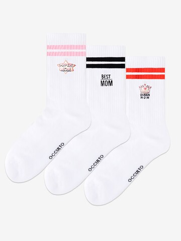Occulto Socks 'Mom' in Mixed colors: front