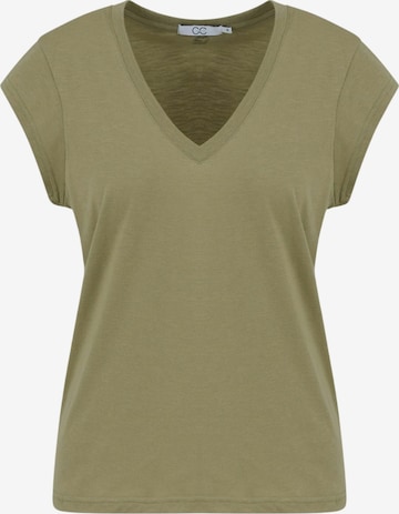 Coster Copenhagen Top ' CC ' w kolorze zielony: przód