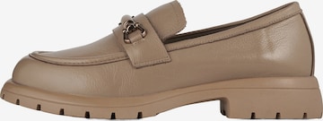 CESARE GASPARI Slip-ons in Beige: front
