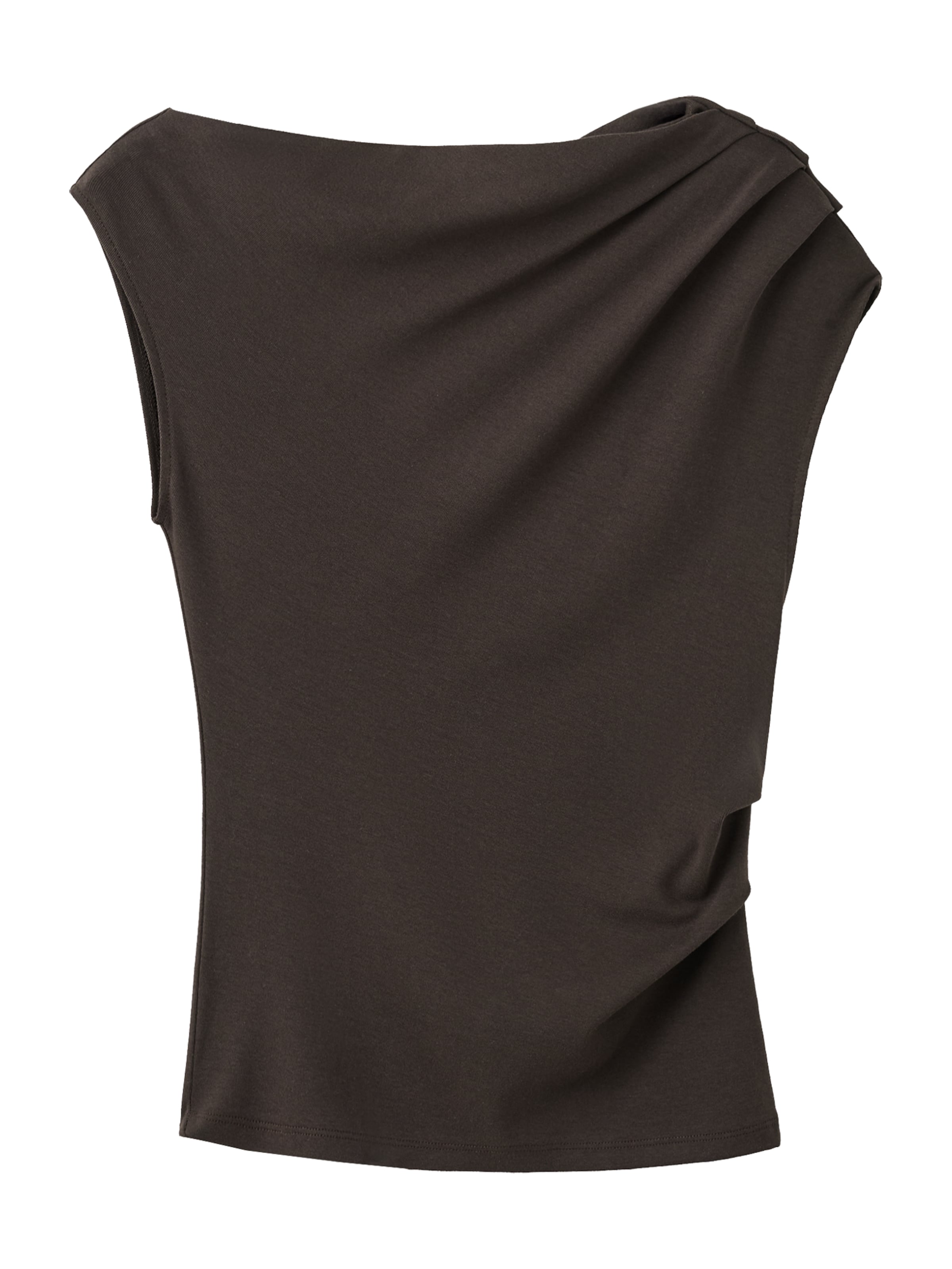 MANGO Majica 'JULINE' | rjava barva: sprednja stran