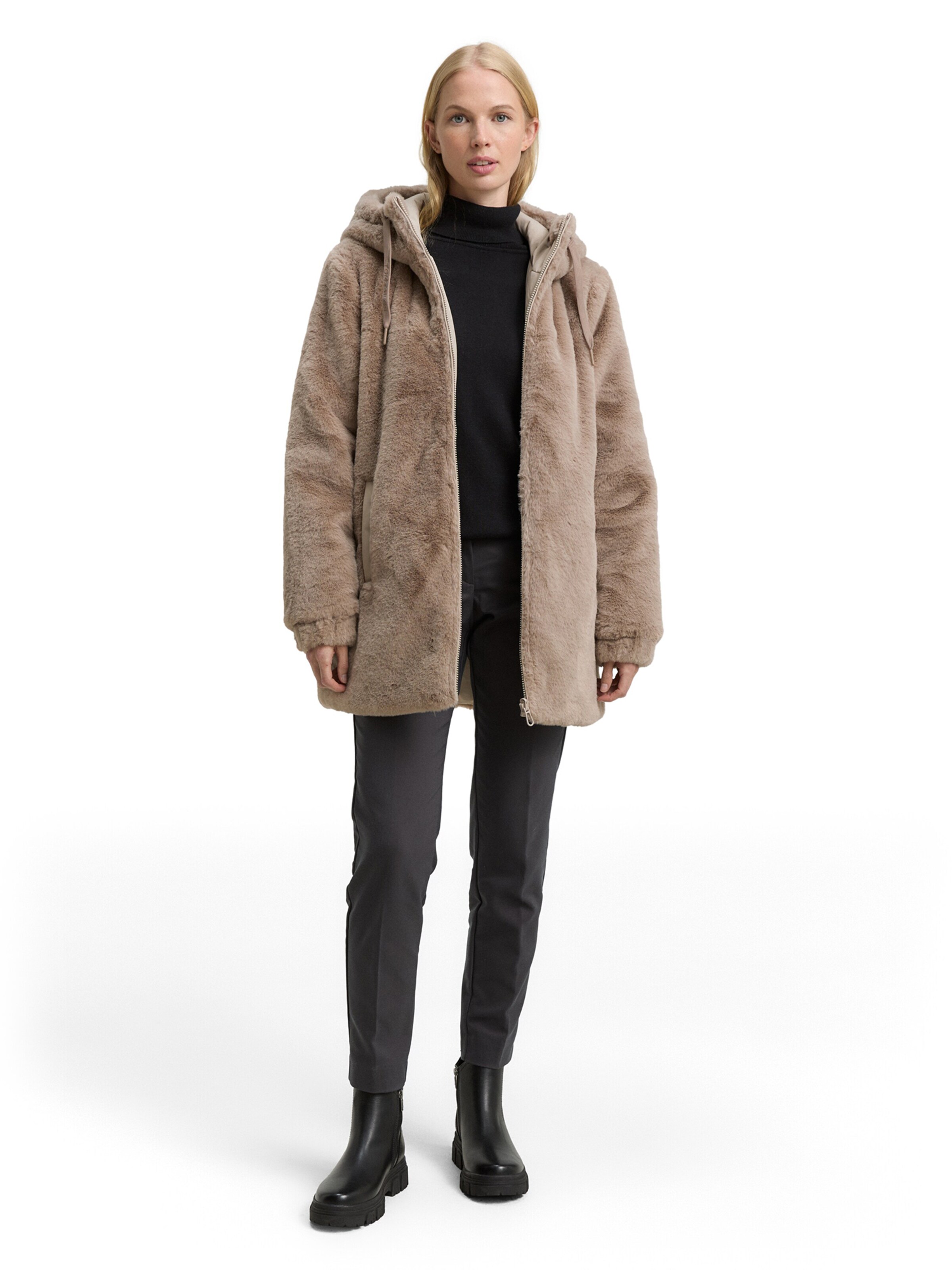 Palton de primăvară-toamnă de la TOM TAILOR pe gri