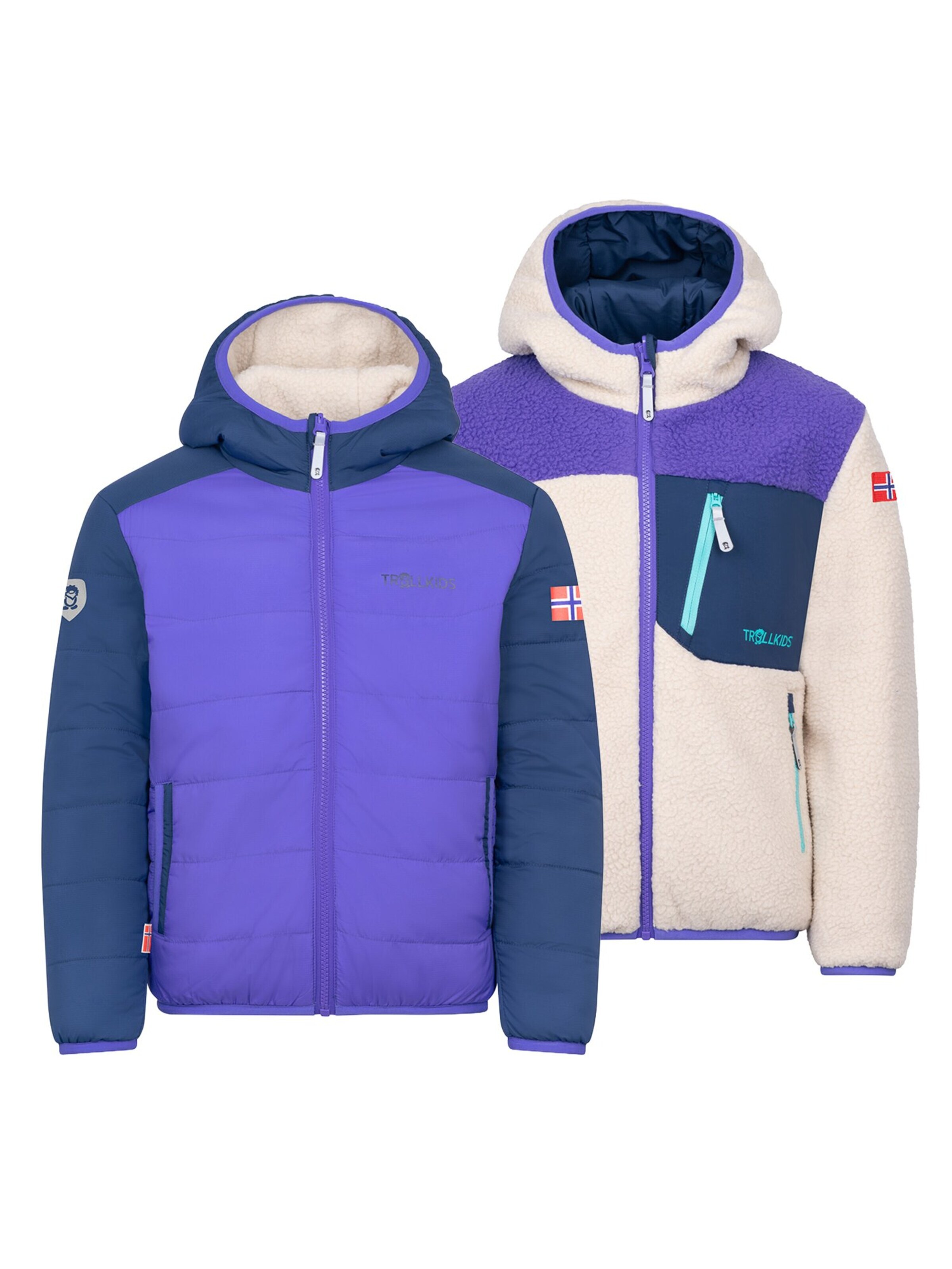TROLLKIDS Outdoor jacket in Purple: front