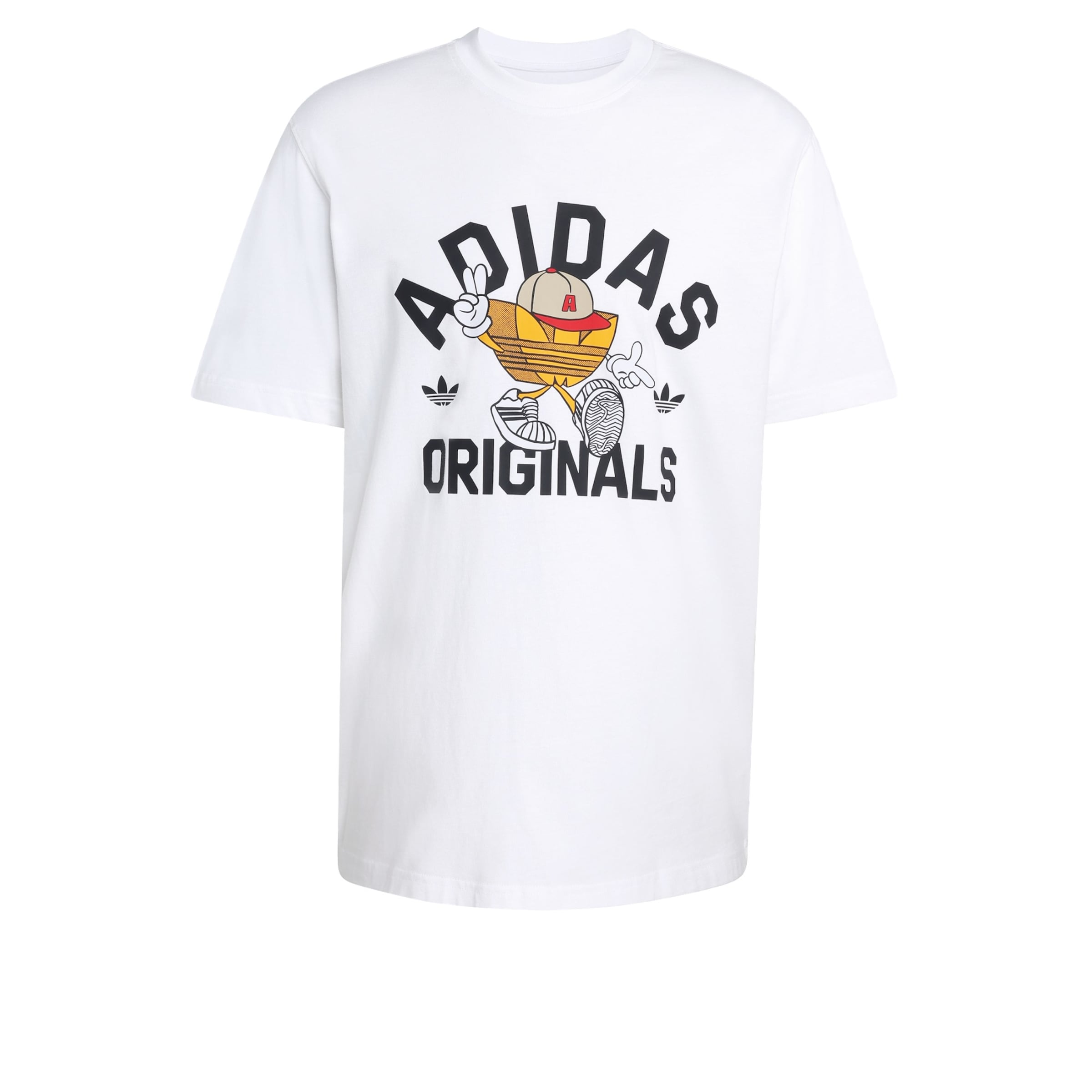 ADIDAS ORIGINALS Shirt 'Trefoil Series' in de kleur Geel / Zwart / Wit, Productweergave