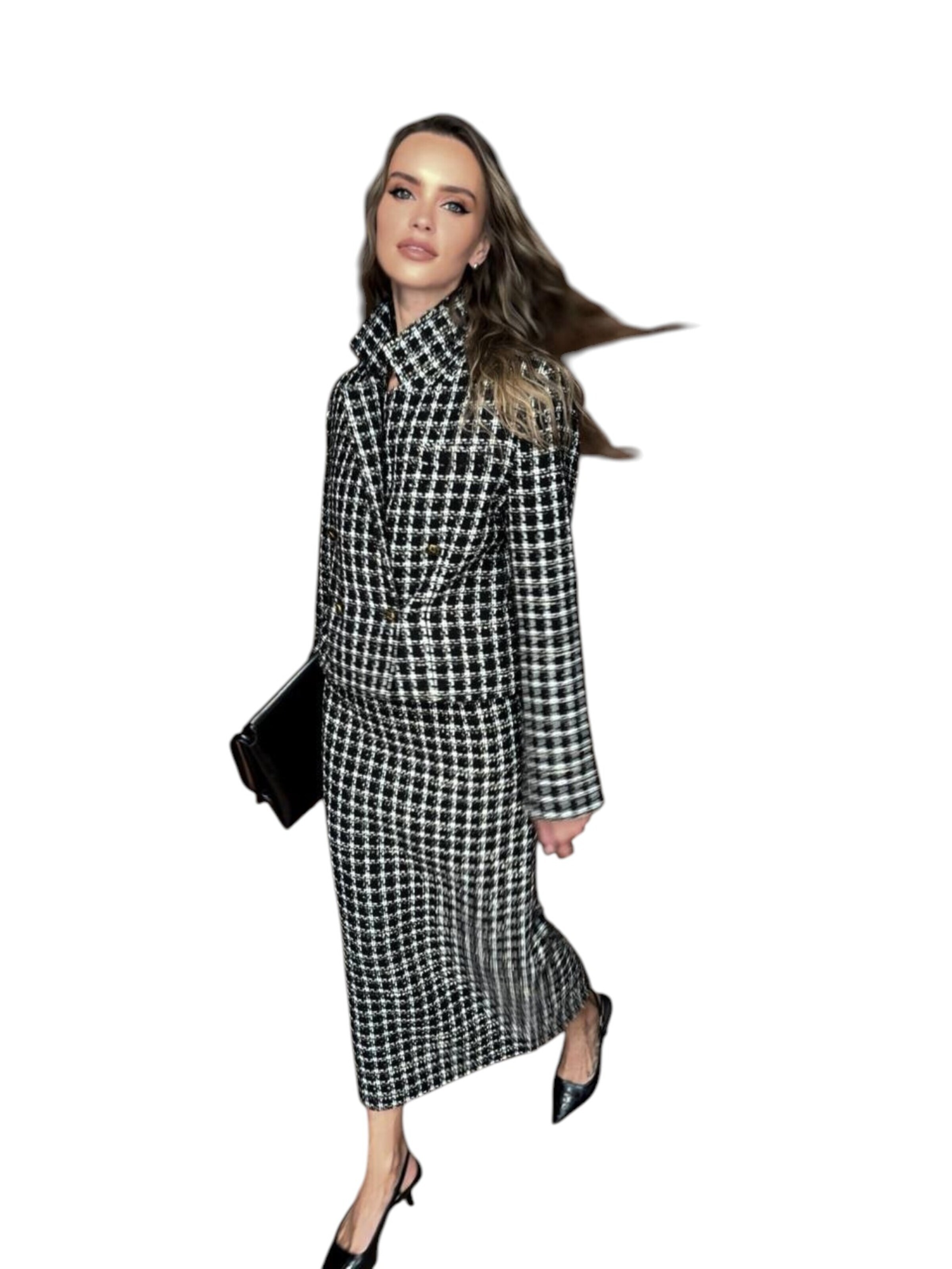 Viore Workwear 'Skirt Suit' in Grey